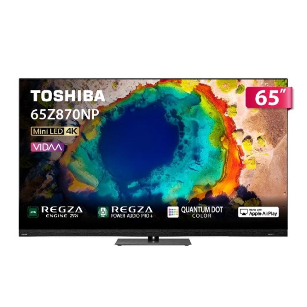 TOSHIBA東芝REGZA 65型4K 144Hz QD Mini LED 智慧顯示器65Z870NP