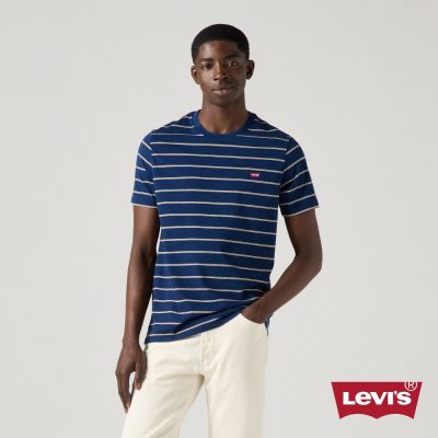 Levi s 短袖 Tee 胸前小logo 條紋短t 男生上衣 熱賣單品