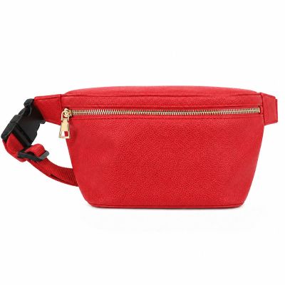 LONGCHAMP LE FOULONNÉ系列壓紋牛皮腰包(愛心紅)