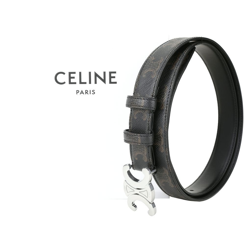 miu miu / CELINE / LOEWE 精品飾品 耳環 皮帶均一價 $15888 (CELINE25mm老花腰帶-黑)