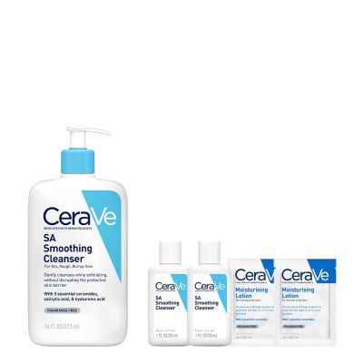 CeraVe適樂膚 水楊酸煥膚淨嫩潔膚露 473ml 特談限定組 官方旗艦店 溫和清潔 (贈品最低效期2026/11)