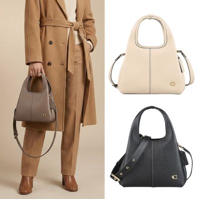 [時時樂限定] COACH Lana 23 復古仿舊C字LOGO 荔枝紋牛皮兩用菜籃包(多色)