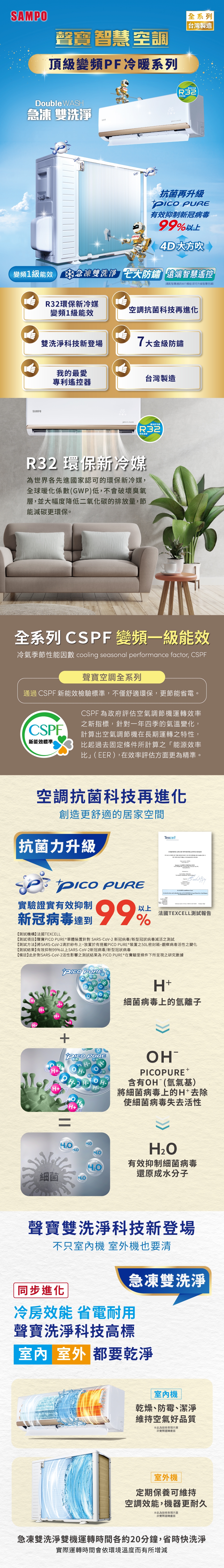 SAMPO聲寶 AU-PF86DC1 - 詳情6