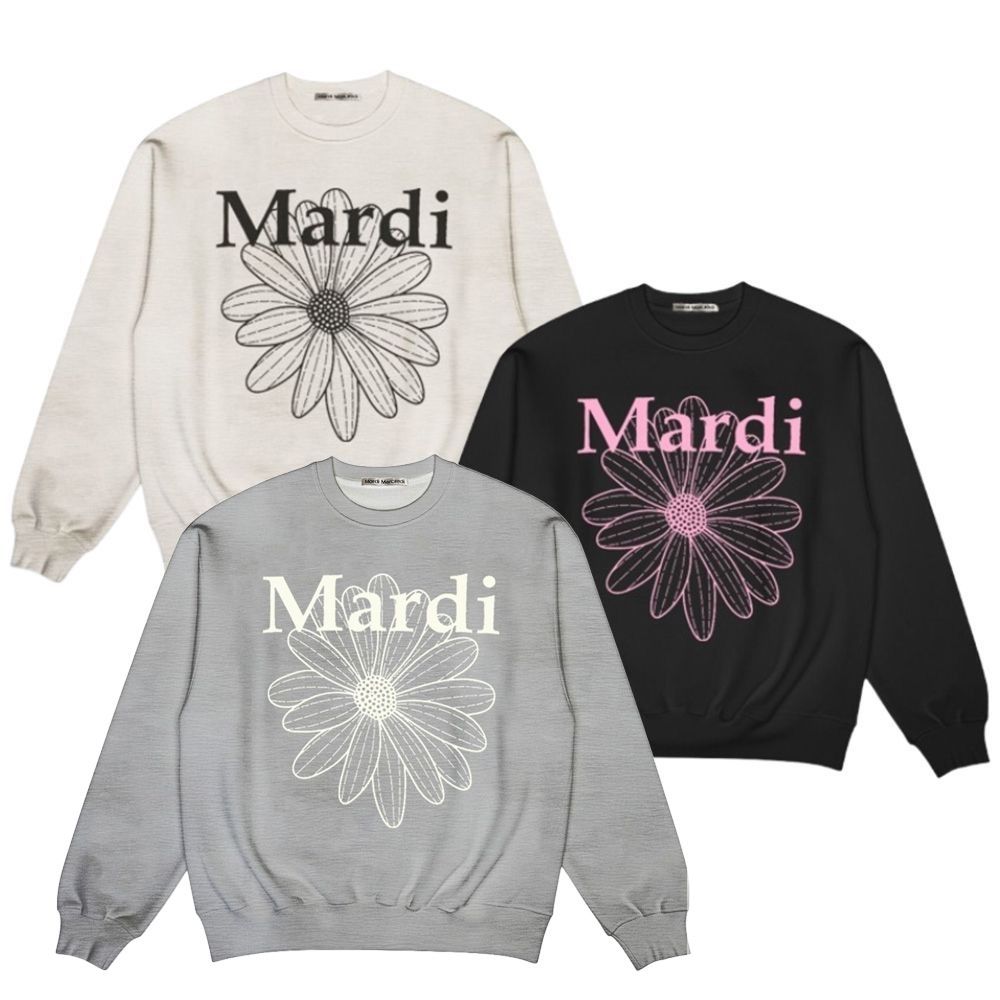 Mardi Mercredi 經典小雛菊印花純棉保暖大學TEE 多款任選