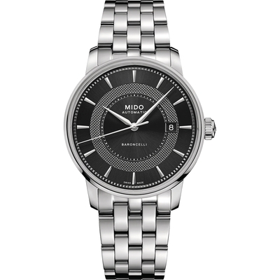 MIDO 美度 官方授權 Baroncelli 永恆系列 機械錶 開學換新季 送禮推薦-39mm M0374071105101
