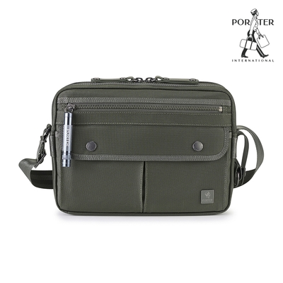 PORTER INTERNATIONAL - 自信經典NEW HEAT斜背包 - 碳灰綠