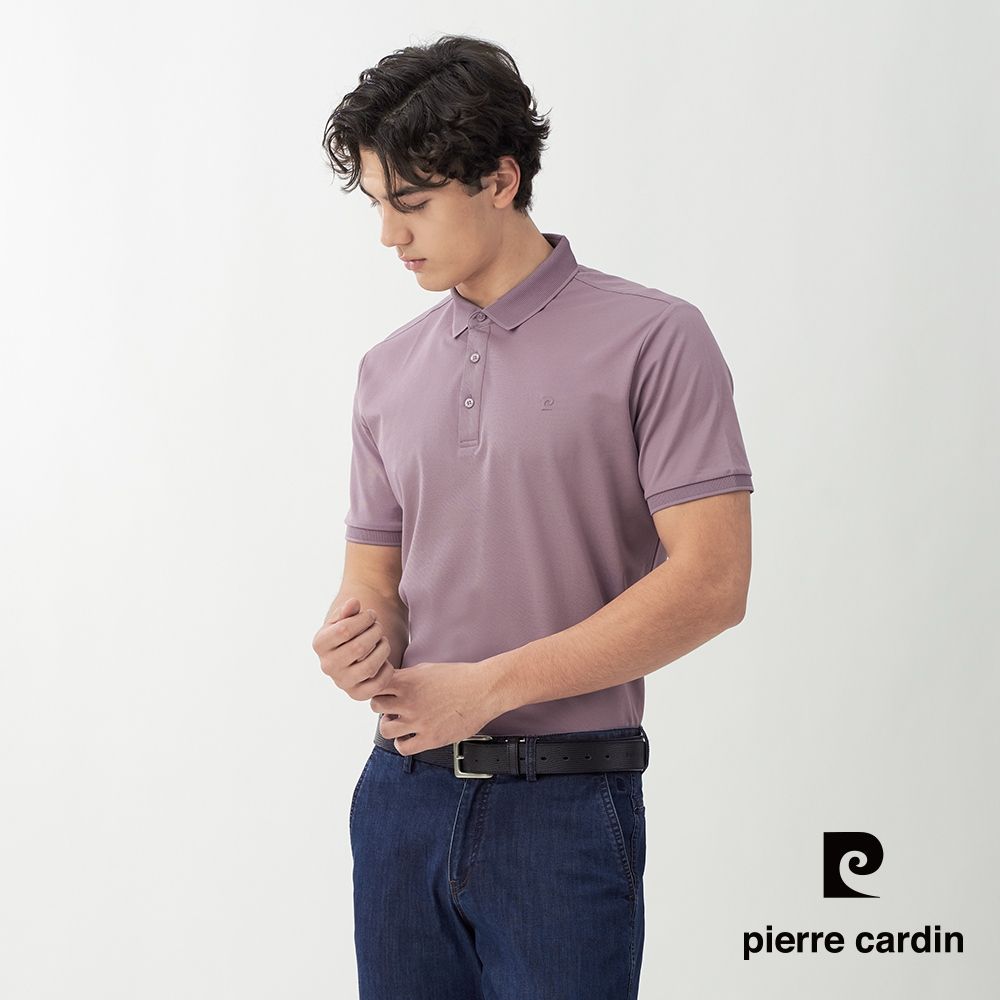Pierre Cardin皮爾卡登 網路獨家 男款 素色百搭涼感/網眼透氣彈性短袖POLO衫(多色任選) (J款(網眼透氣))