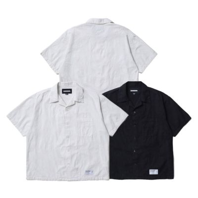 Neighborhood JQ Shirt SS 短袖緹花襯衫 黑/象牙白 261AQNH-SHM02