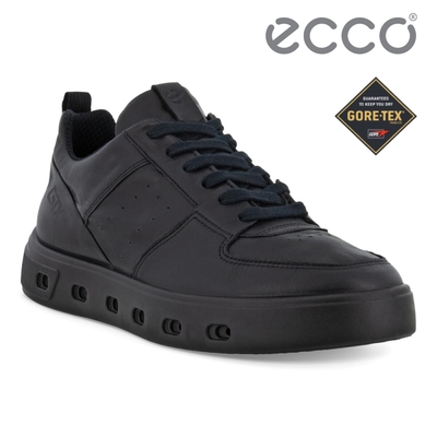 ECCO STREET 720 W SNEAKER 街頭趣闖防水皮革休閒鞋 女鞋 黑色