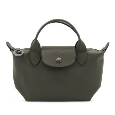 LONGCHAMP Le Pliage Xtra XS 牛皮 手提包 肩背包 斜背包 水餃包 冷杉綠色 L1500987549