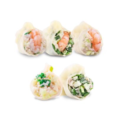 果貿吳媽家 最佳拍檔 經典蝦肉水餃4盒組(鮮蝦水餃2盒+鮮肉水餃2盒)