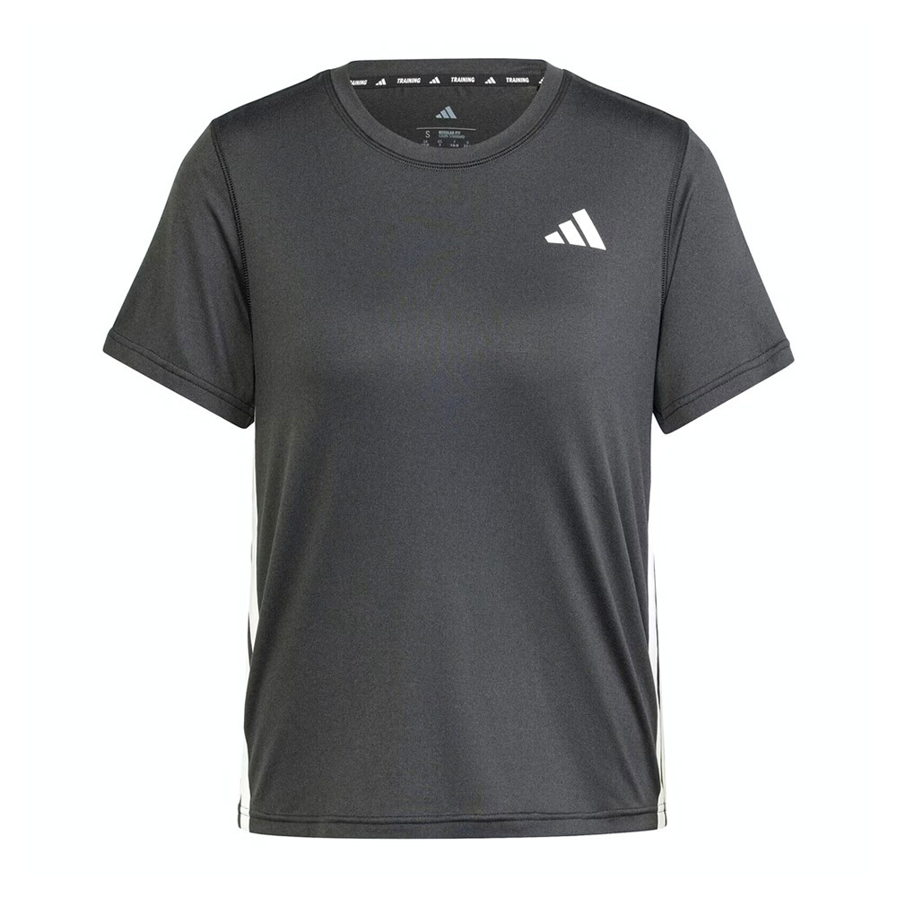 Adidas TE 3S Crew Tee JH1392 女 T恤 運動上衣 休閒短袖 健身 訓練 黑