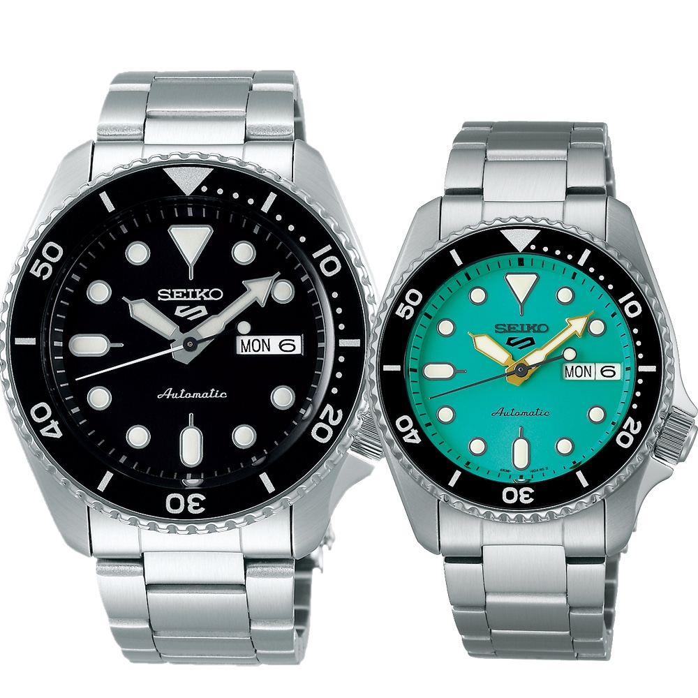 SEIKO 精工 5 Sports 系列機械錶 對錶 開學換新季 送禮推薦-42.5mm+38mm (SRPD55K1+SRPK33K1)_SK045
