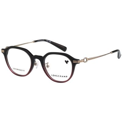 LONGCHAMP 光學眼鏡(黑色配紫色)LO2787LBJ