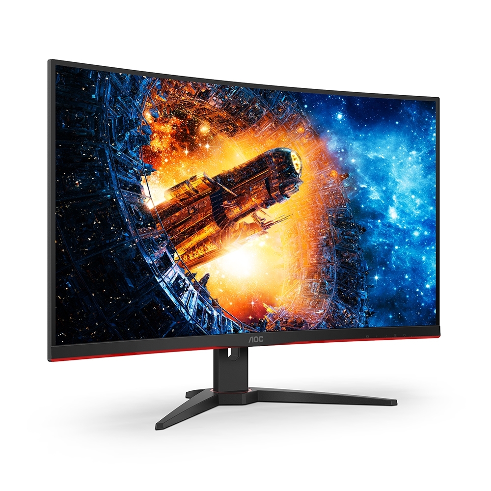 美品　ゲーミングモニター AOC32型 /曲面型 C32G2E Amazon.co.jp: AOC C32G2E 31.5インチ 16:9 フルHD 165Hz Gライン