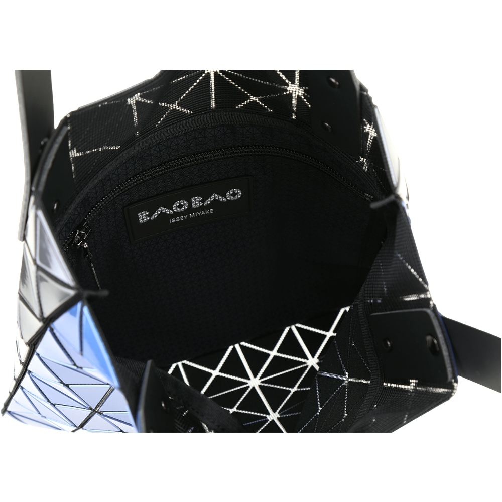 ISSEY MIYAKE 三宅一生BAOBAO 雙面拚色7x7幾何手提托特包(藍x深