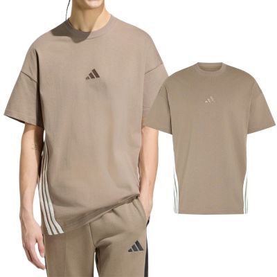 Adidas M Ak 3S Tee Lo 男款 卡其色 棉質 T恤 運動 休閒 短袖 KS5205