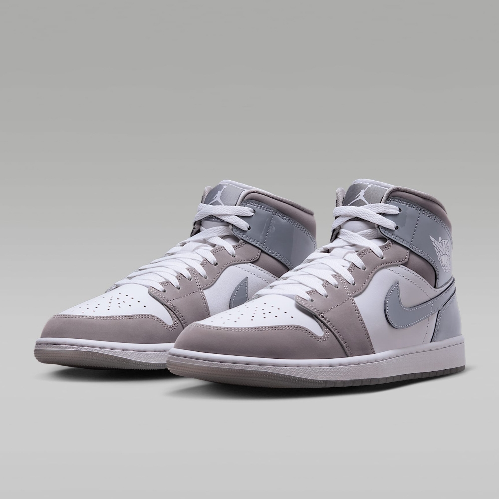 air jordan 1 mid light smoke grey 39