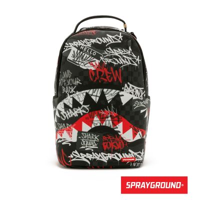 SPRAYGROUND-鋸齒鯊大容量後背包-黑色