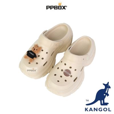 KANGOL 小熊鞋扣 洞洞鞋 拖鞋 【65528673】
