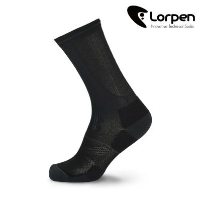 Lorpen 中性 Coolmax 輕量登山襪 PTLCC【黑】6210322 / 西班牙品牌 中筒健行襪