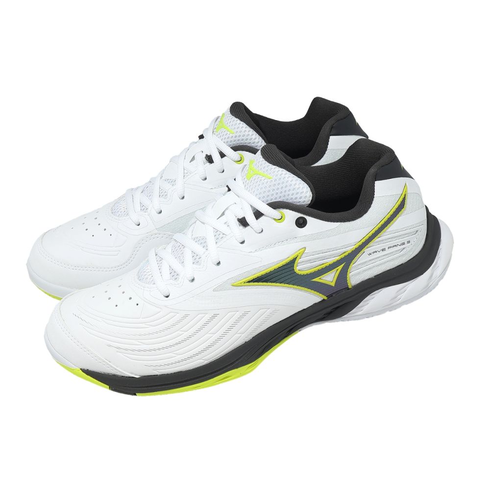 Mizuno 美津濃羽球鞋Wave Fang 3 寬楦男鞋女鞋白避震室內運動71GA2613
