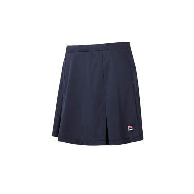 FILA 女抗UV吸濕排汗短裙-丈青 5SKY-5007-NV