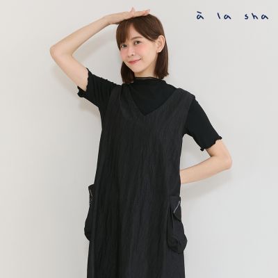 a la sha 貓咪大口袋2WAY背心洋裝