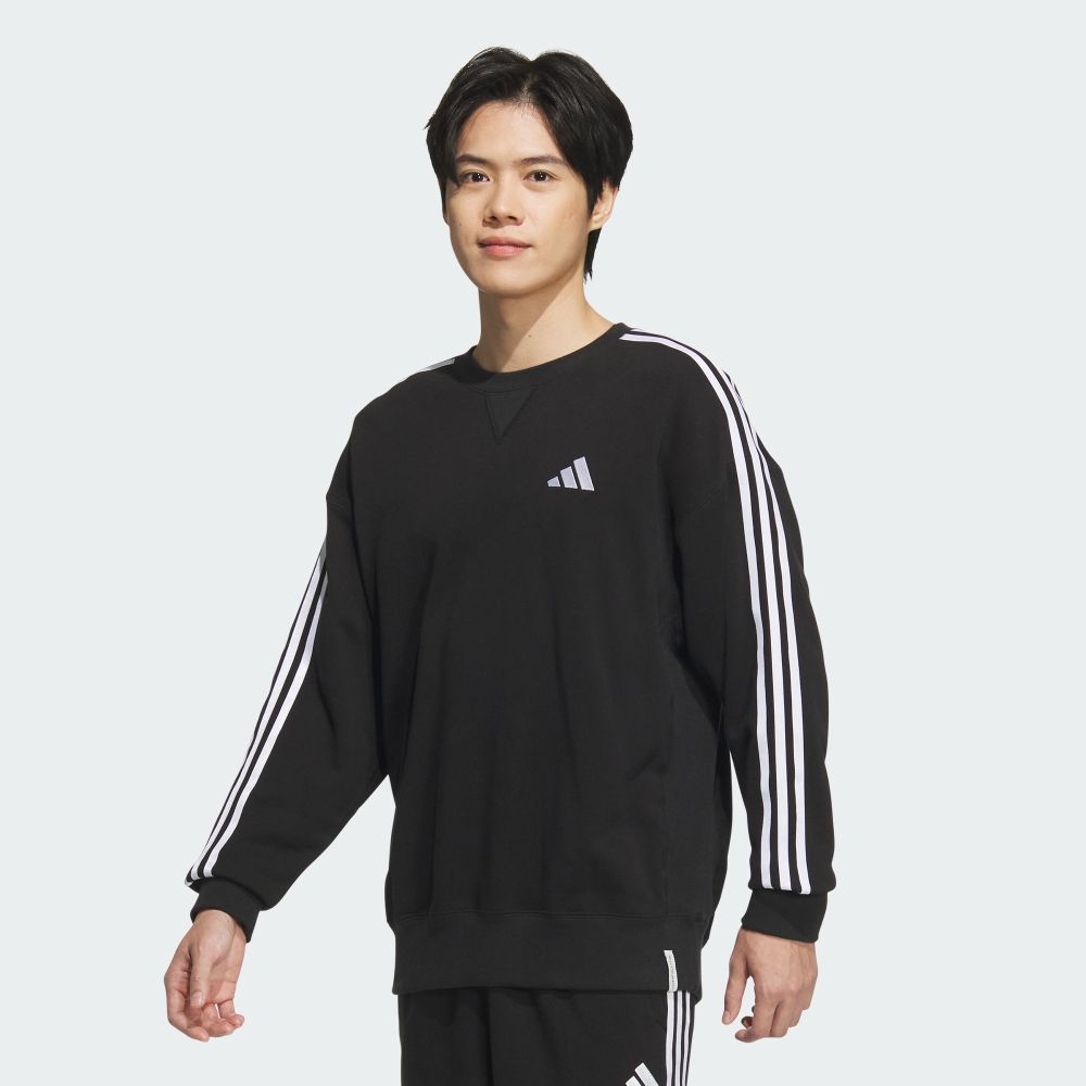 【adidas 愛迪達】 ESSENTIALS 長袖上衣 男 JW6929