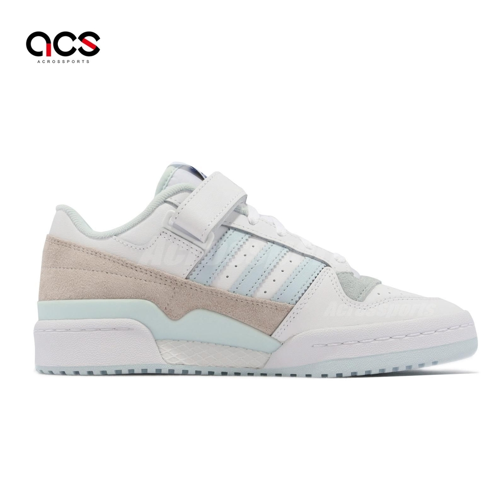 adidas 休閒鞋Forum Low 男鞋女鞋白寶寶藍魔鬼氈復古三葉草愛迪