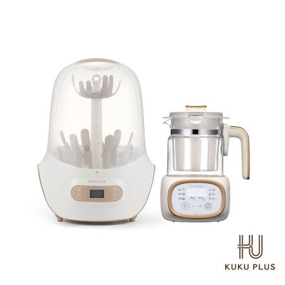 酷咕鴨 KUKU PLUS智慧型蒸氣烘乾消毒鍋+智能溫控調乳器