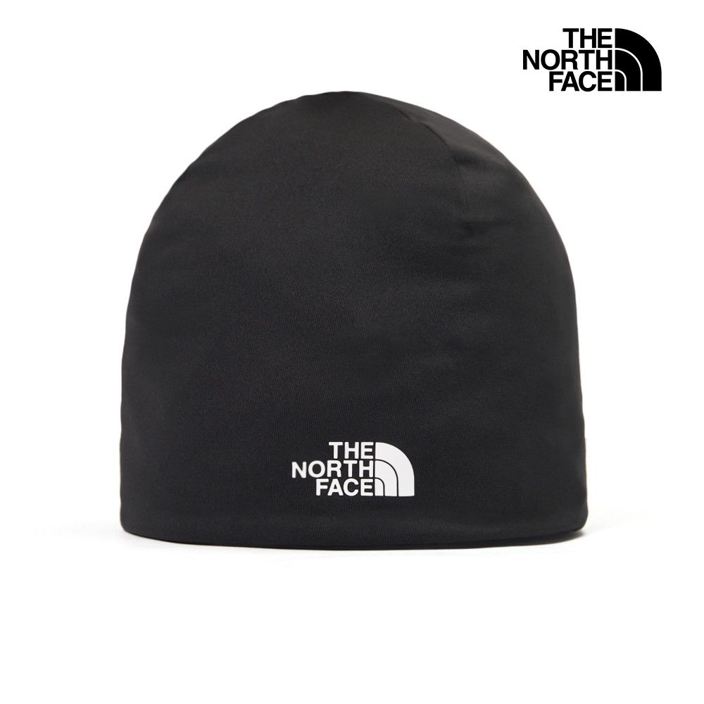 【The North Face 官方旗艦】 北面男女款黑色吸濕排汗舒適毛帽｜888AJK3
