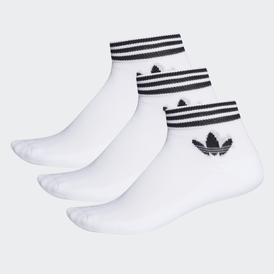 【adidas 愛迪達】 ADICOLOR 腳踝襪 3 雙入 - Originals 男/女 EE1152
