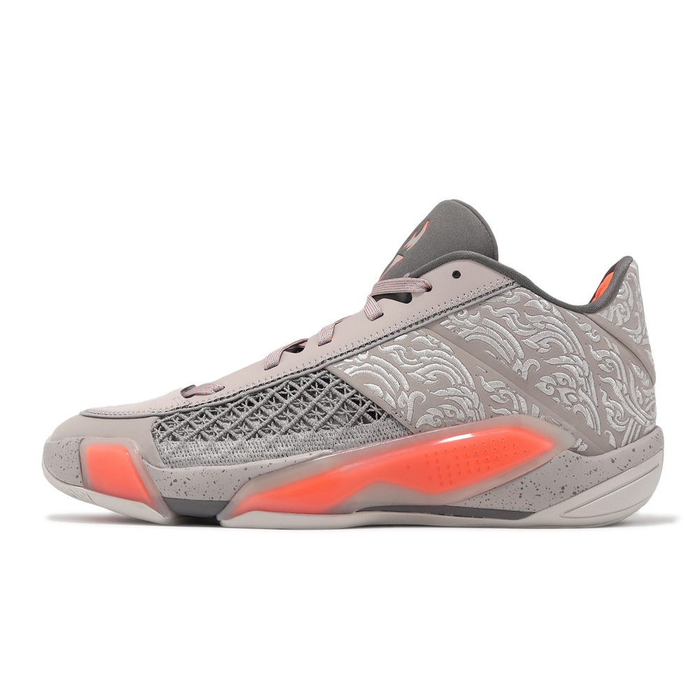Nike 籃球鞋Air Jordan 38 Low PF Torch 男鞋灰棕橘氣墊運動鞋