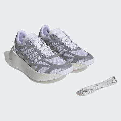 Adidas Adizero Aruku JQ7415 男女 慢跑鞋 彈力 支撐 緩震 厚底 反光 復古 灰白