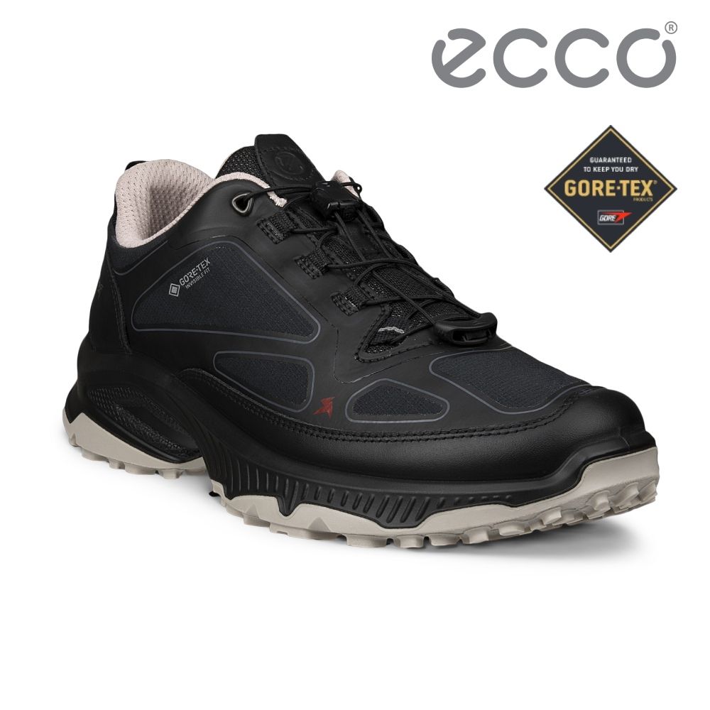 ECCO Receptor XP W 快速繫帶戶外防水運動鞋 女鞋 黑色