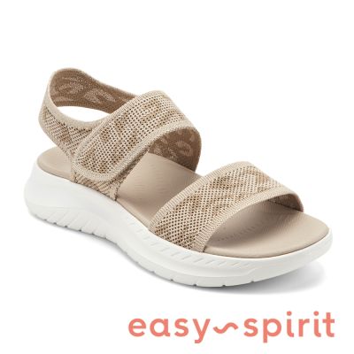 Easy Spirit-輕量網布休閒涼鞋 DOCIA2-米色