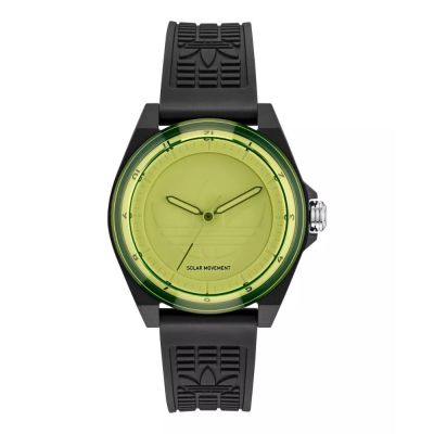 ADIDAS 愛迪達 Project Four Solar 樹脂錶帶 AOST25530 黃色 41mm