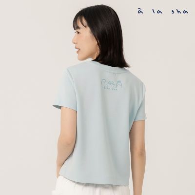 a la sha 動物印花舒適軟Q上衣