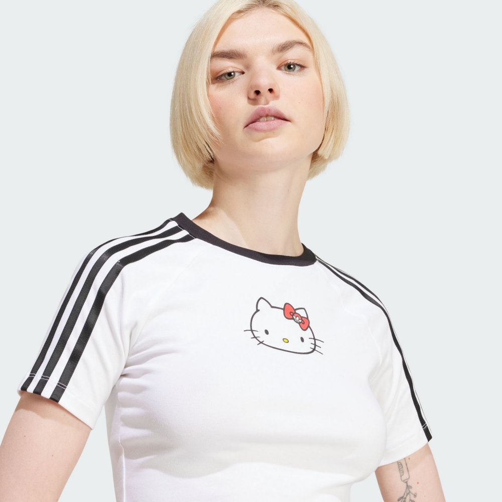 Tutu Kitty Ropa Adidas 愛迪達】 HELLO KITTY 短版短袖上衣T恤