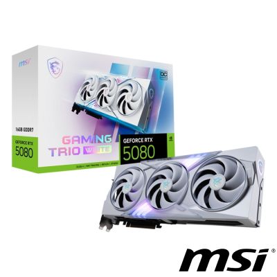 MSI 微星 GeForce RTX 5080 16G GAMING TRIO OC WHITE 顯示卡