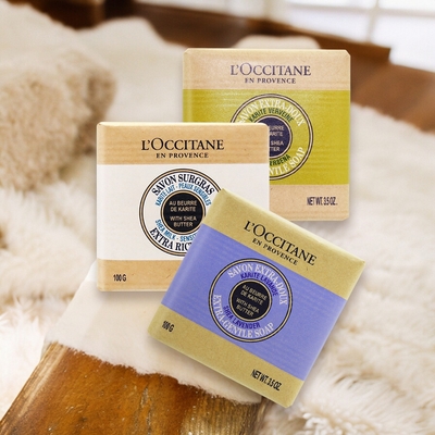 L OCCITANE 歐舒丹 乳油木植物香皂三入組(100gX3)-多款可選