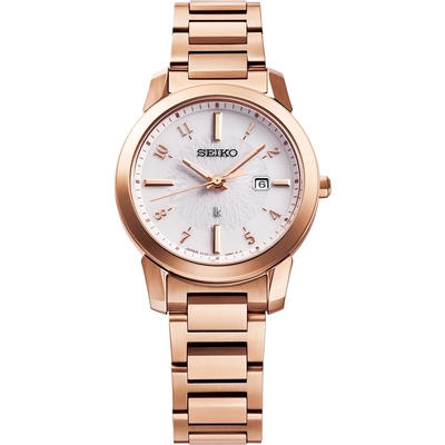 SEIKO精工 LUKIA 廣告款 動人時光太陽能女錶 開學購物季 送禮首選-31mm (SUT418J1/V137-0DK0P)_SK045