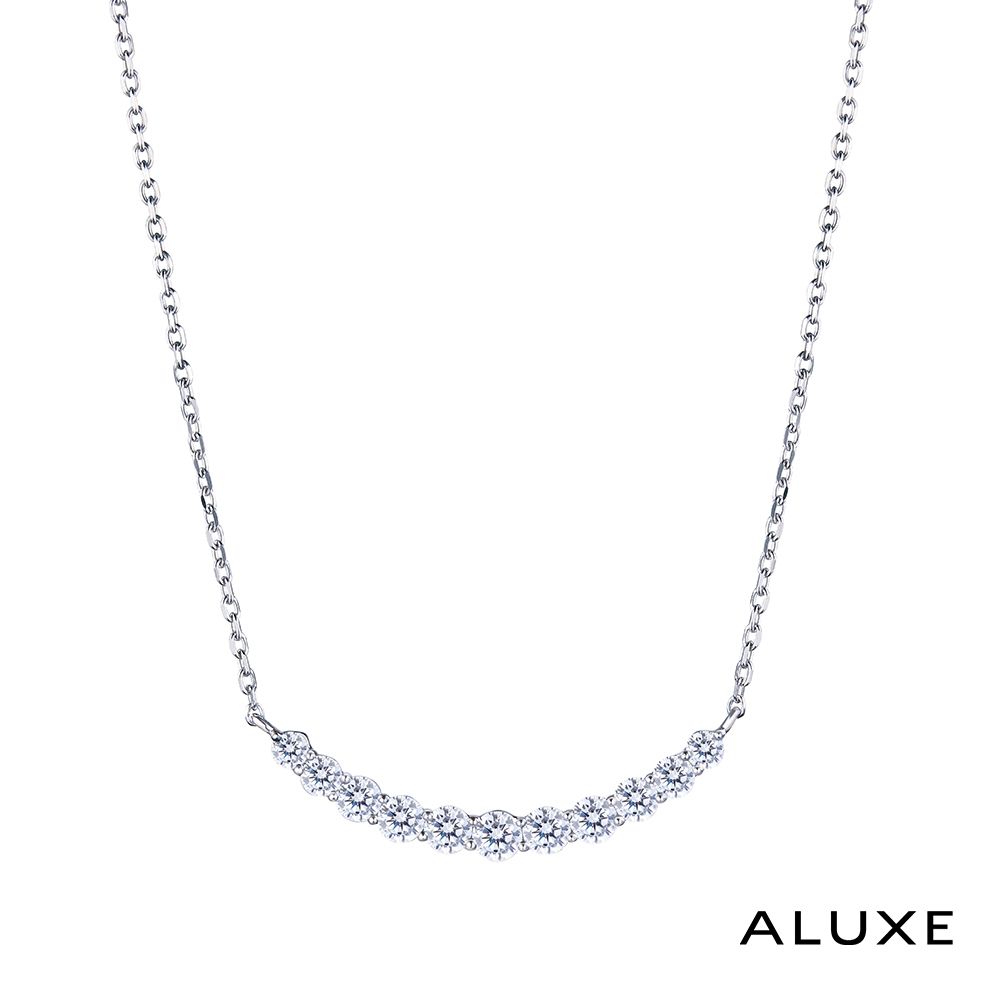 ALUXE 亞立詩18K金鑽石項鍊星塵微笑NN0977 | A-LUXE 亞立詩鑽石| Yahoo購物中心