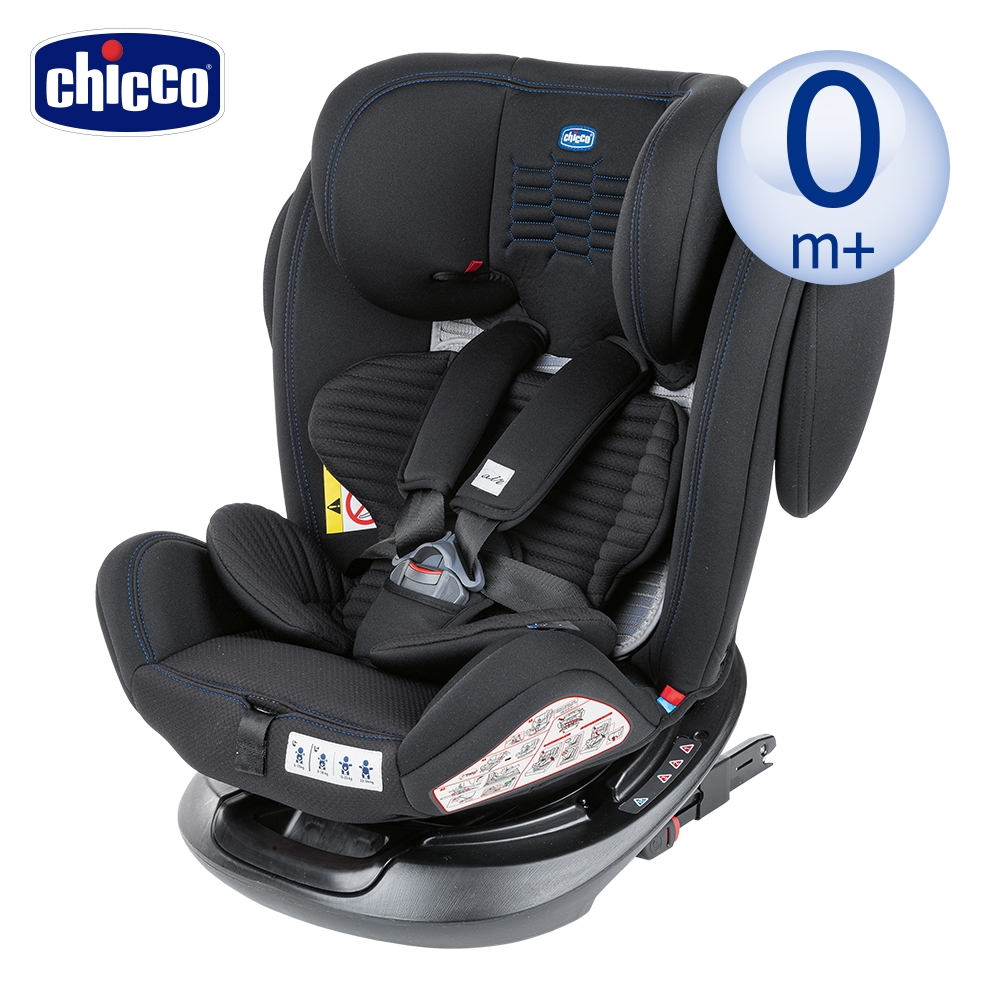 chicco官方直營-Unico Plus 0123 Isofix安全汽座Air版-曜石黑