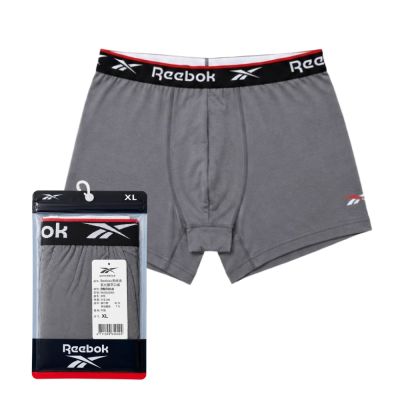 Reebok 男親膚印花平口褲 (4件/組)(同顏色)