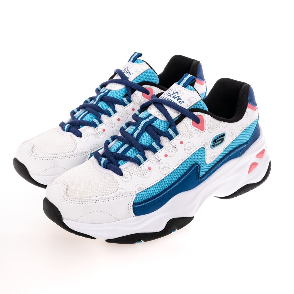 SKECHERS 女休閒寶可夢限定款D'LITES 4.0 - POKEMON 甲賀忍蛙款