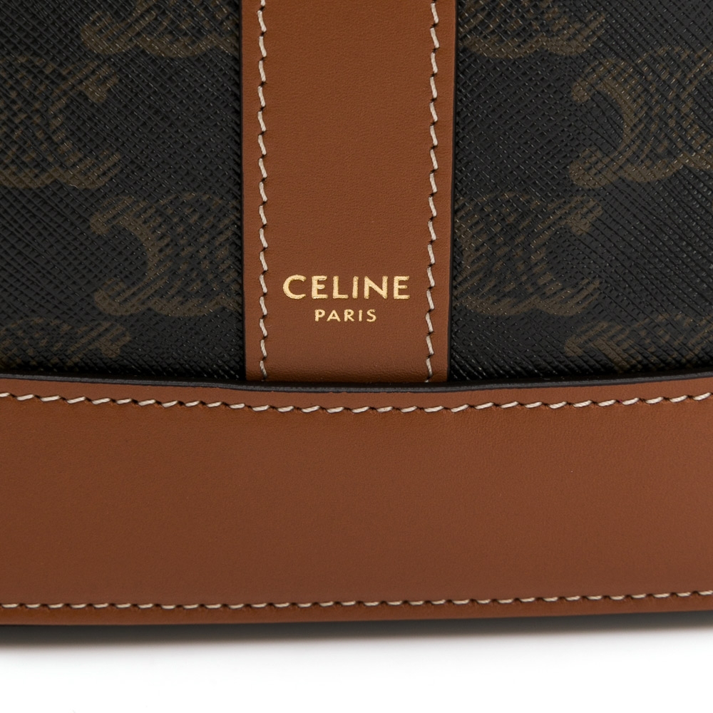 小物 CELINE CELINE 思琳TRIOMPHE 小水桶包黃褐色| 歐系精品包/配件| Yahoo