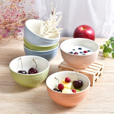 Staub 馬卡龍餐碗 6入組 12cm 餐碗 沙拉碗 陶瓷碗