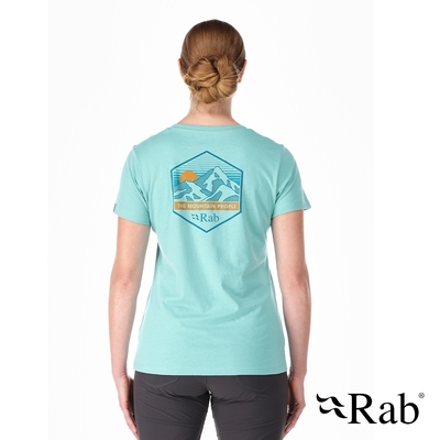 【英國 RAB】Stance Mountain Peak Tee Wmns 透氣短袖有機棉T恤 女款 融冰 #QCB67